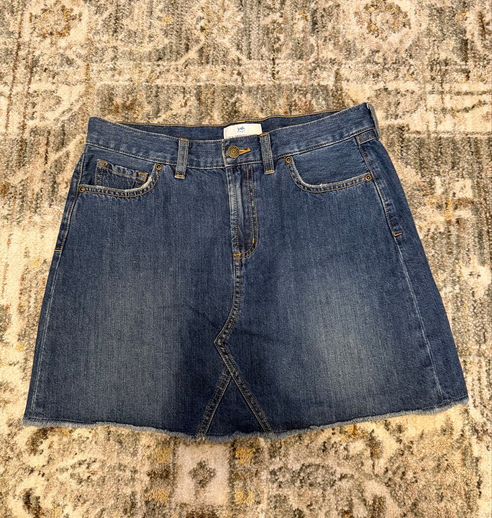Southern Tide Mini Denim Skirt Size 28